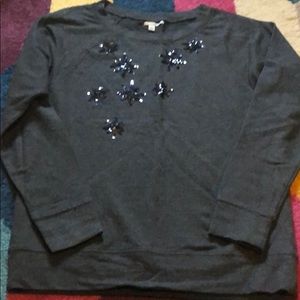 Halogen (Nordstrom) sequin sweatshirt